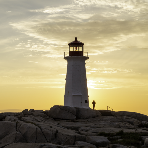 Sunset At Peggys Cove
