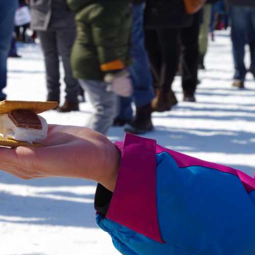 S'mores in winter