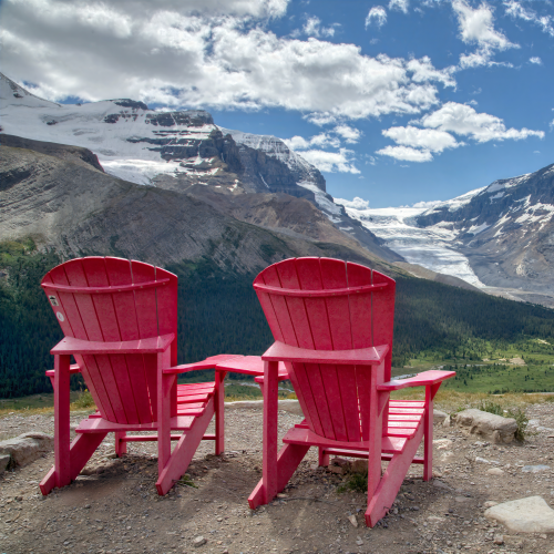 Red Chairs - Athabasca Glacier